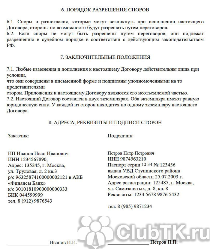 Виды и варианты договора аренды