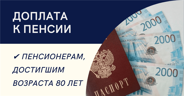 Прибавка к пенсии после достижения 80 лет: новые правила в 2026 году