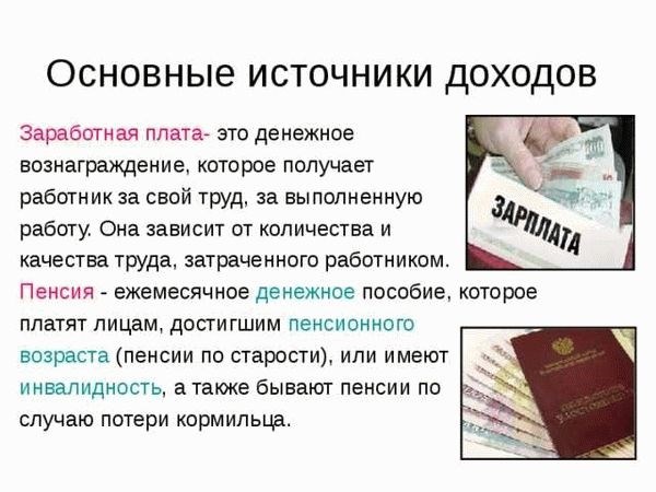 Понятие дохода семьи