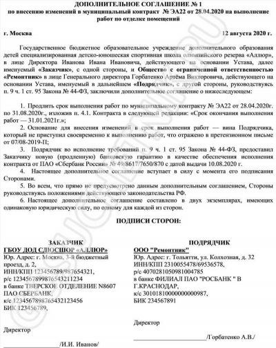 Документы, необходимые для продления аренды