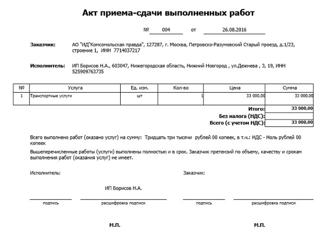 Кто составляет акт