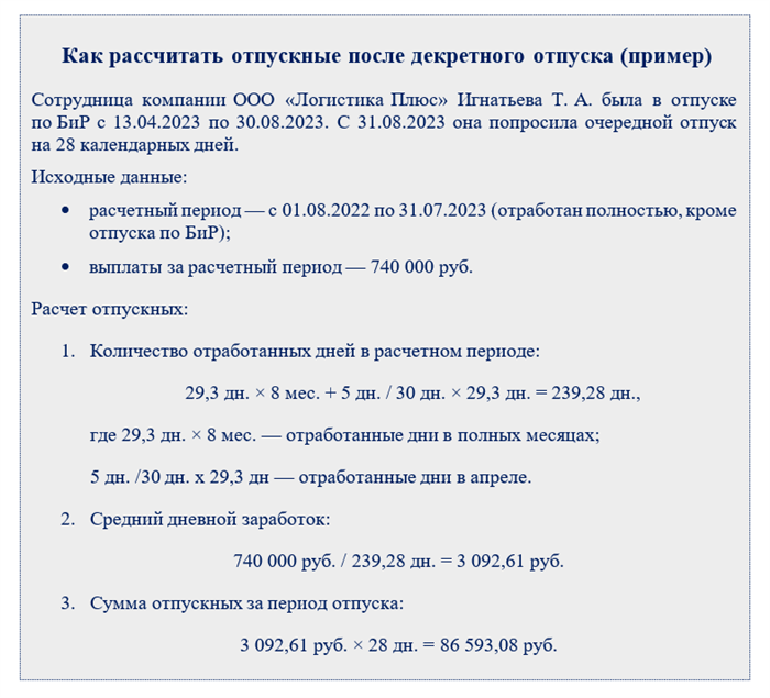 Сколько дней ежегодного отпуска можно «заработать» за время декрета?