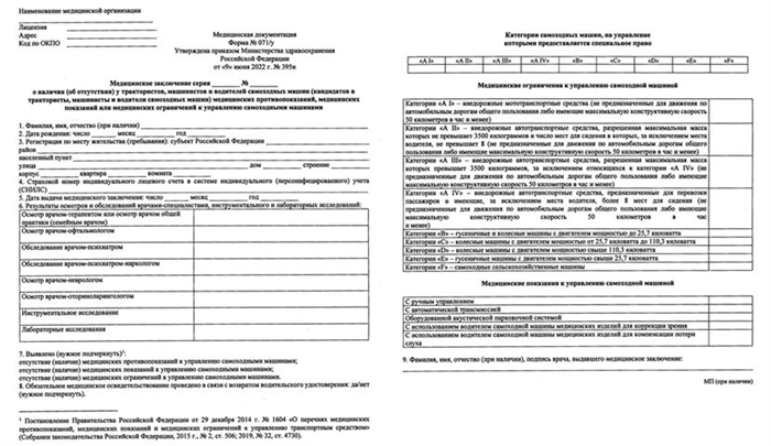 Законодательство о медицинских справках для водителей тракторов
