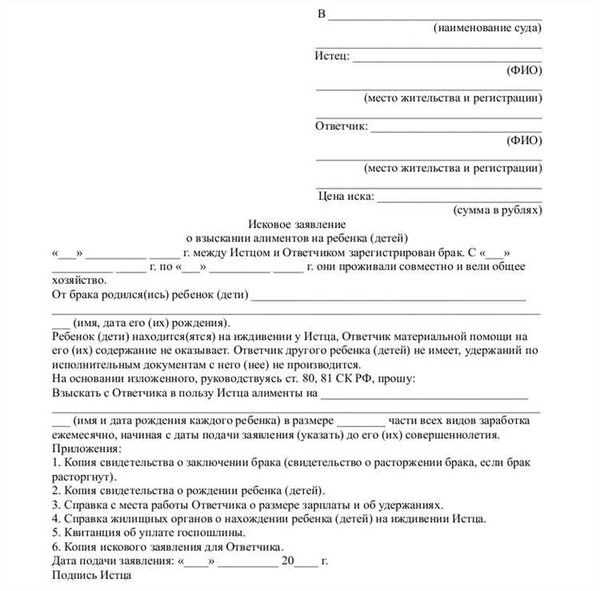 В какой суд подавать заявление на алименты?