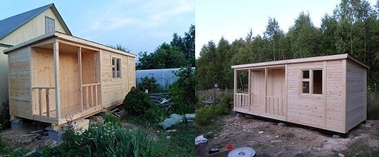 Примеры постройки хозблока для дачи